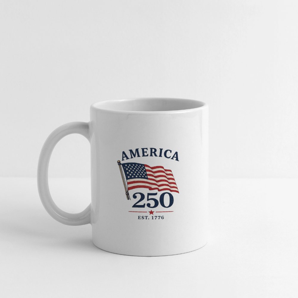 America 250 Flag Mug - white