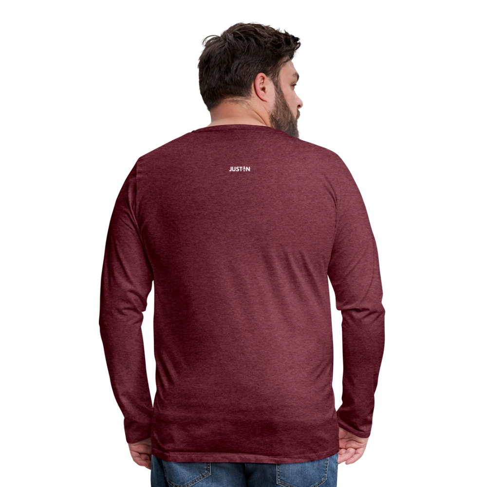Right So Far Long Sleeve T-Shirt - heather burgundy