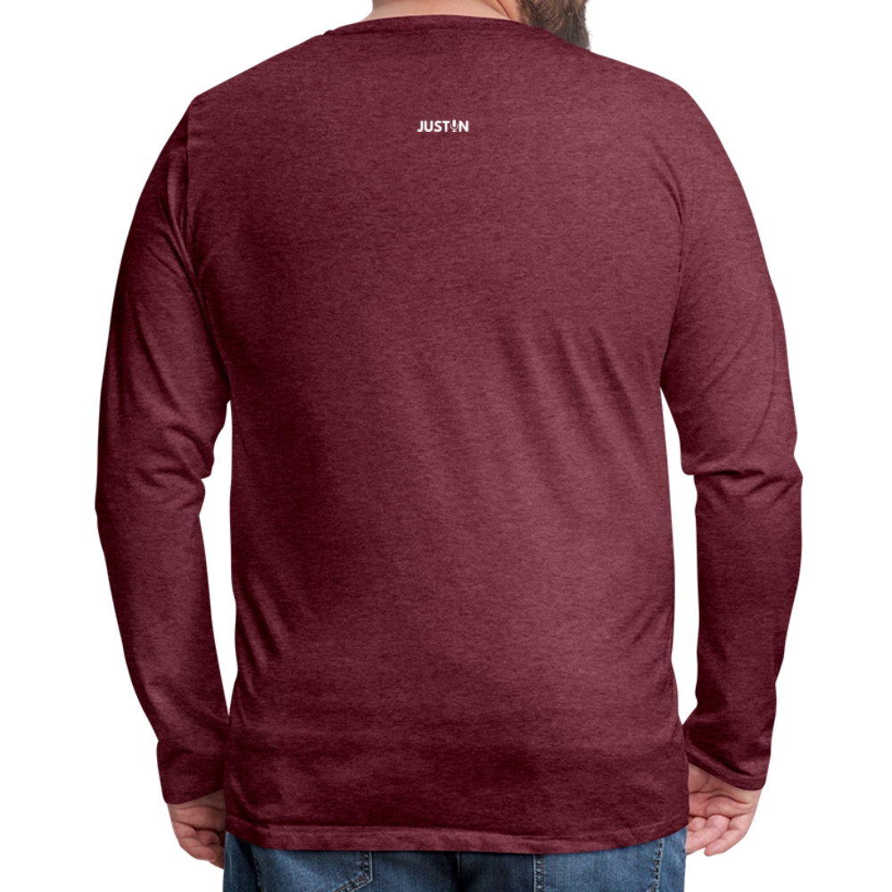 One Nation Under God Long Sleeve T-Shirt - heather burgundy