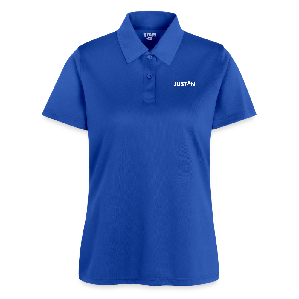 Justin Ladies' Polo - royal blue