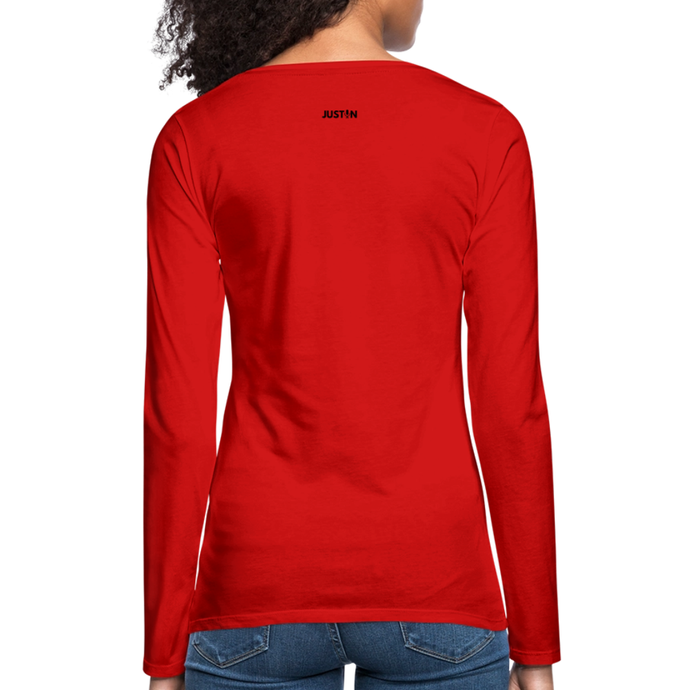 Gulf of America Women's Long Sleeve T-Shirt — Let Freedom Wave - red