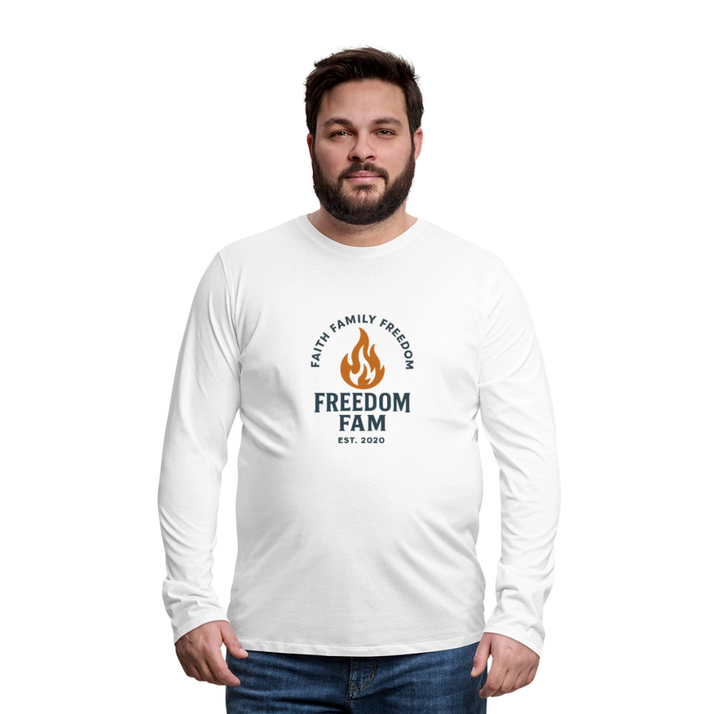 Freedom Fam Long Sleeve T-Shirt - white