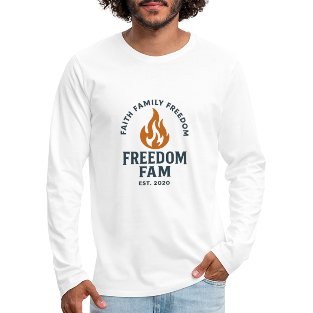 Freedom Fam Long Sleeve T-Shirt - white