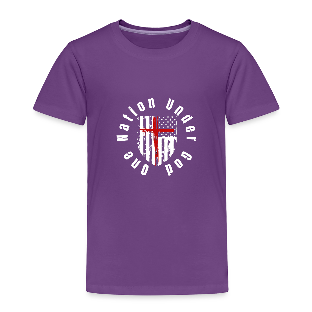 One Nation Under God (Toddler)  T-Shirt - purple