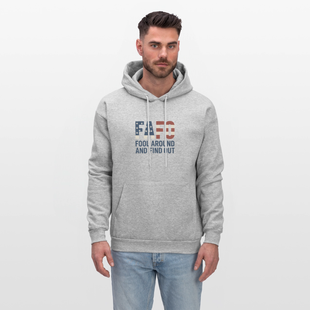 FAFO Hoodie — Fool Around And Find Out - heather gray