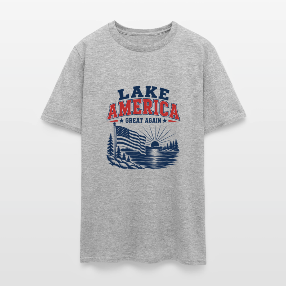 LAKE AMERICA (GREAT AGAIN) TEE 🇺🇸 - heather gray