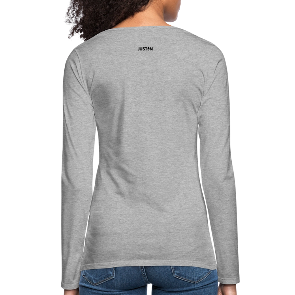 Gulf of America Women's Long Sleeve T-Shirt — Let Freedom Wave - heather gray