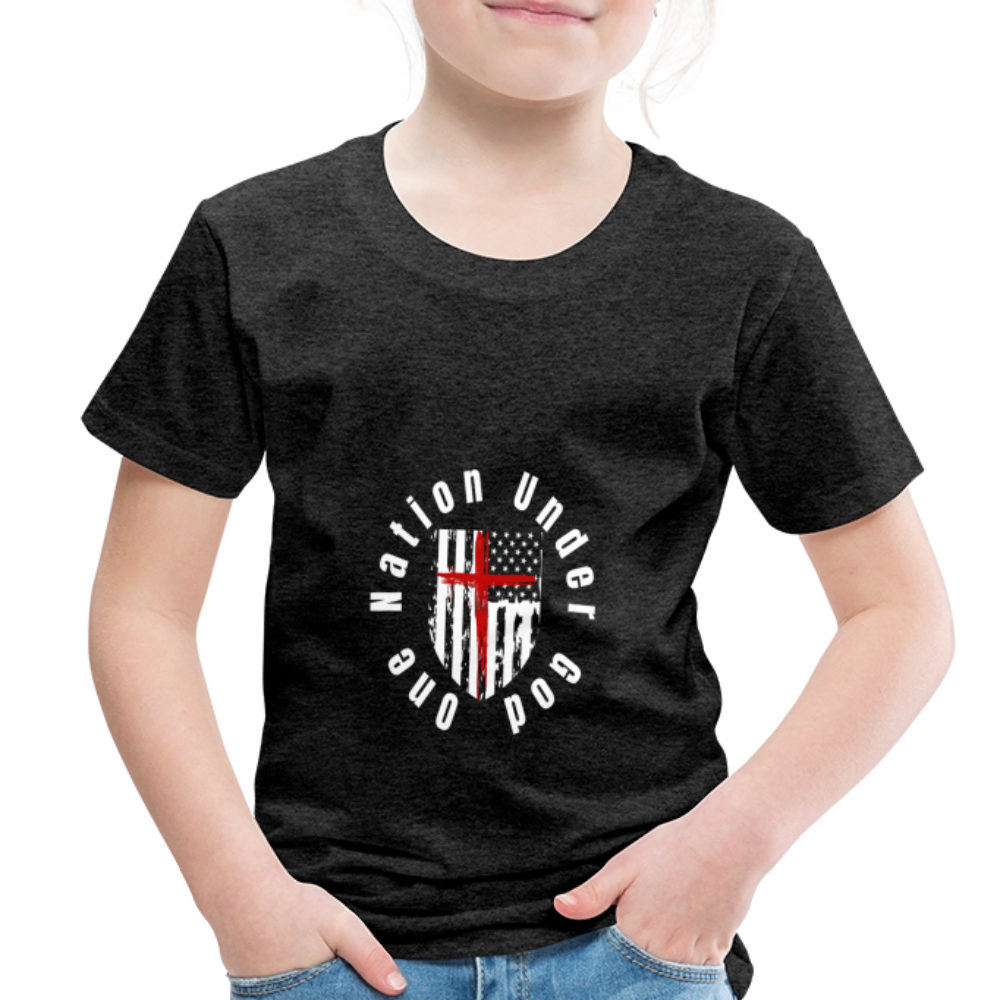 One Nation Under God (Toddler)  T-Shirt - charcoal grey