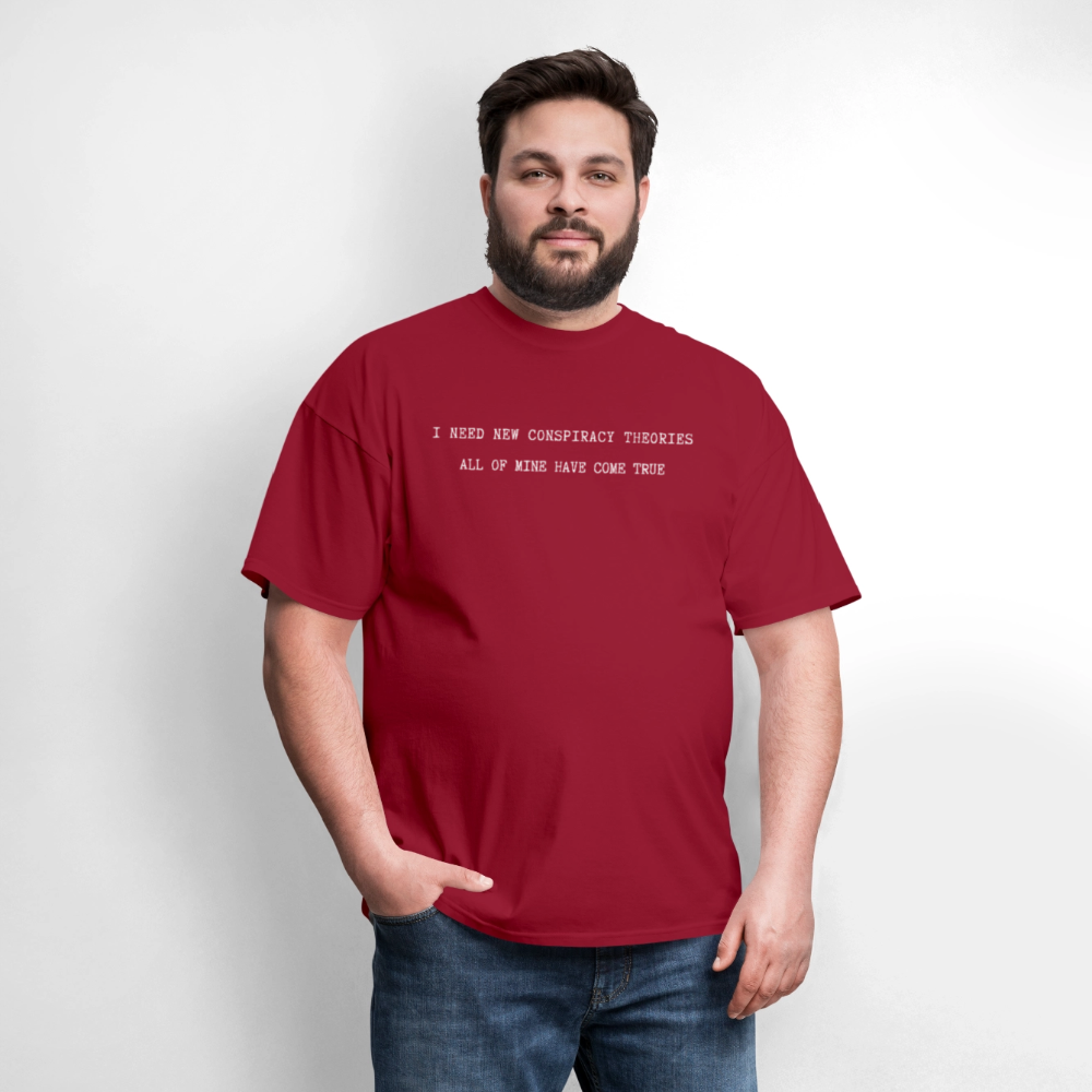 Conspiracy T-shirt - dark red