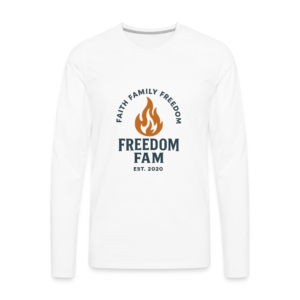 Freedom Fam Long Sleeve T-Shirt - white