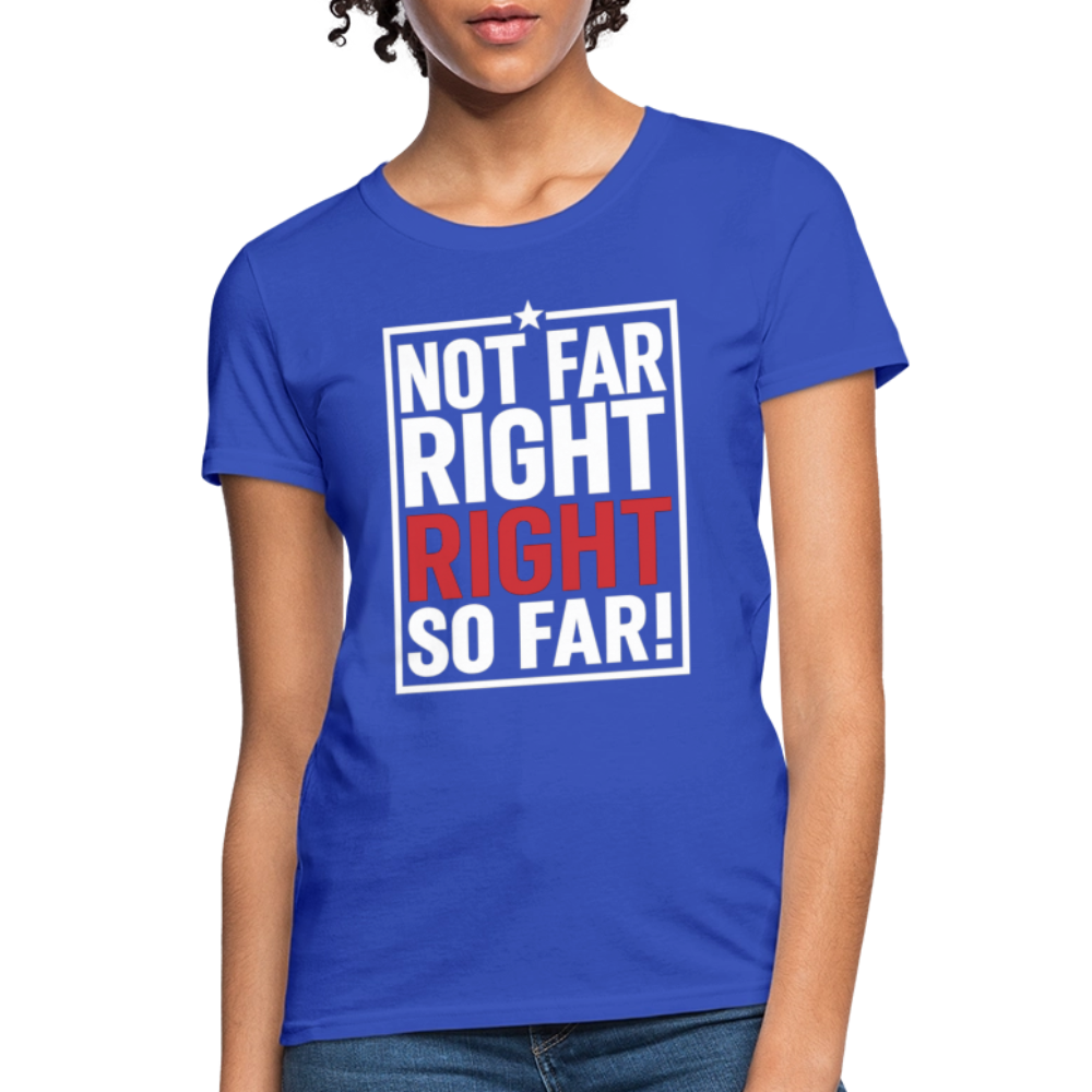 Right So Far (Women's) T-Shirt - royal blue