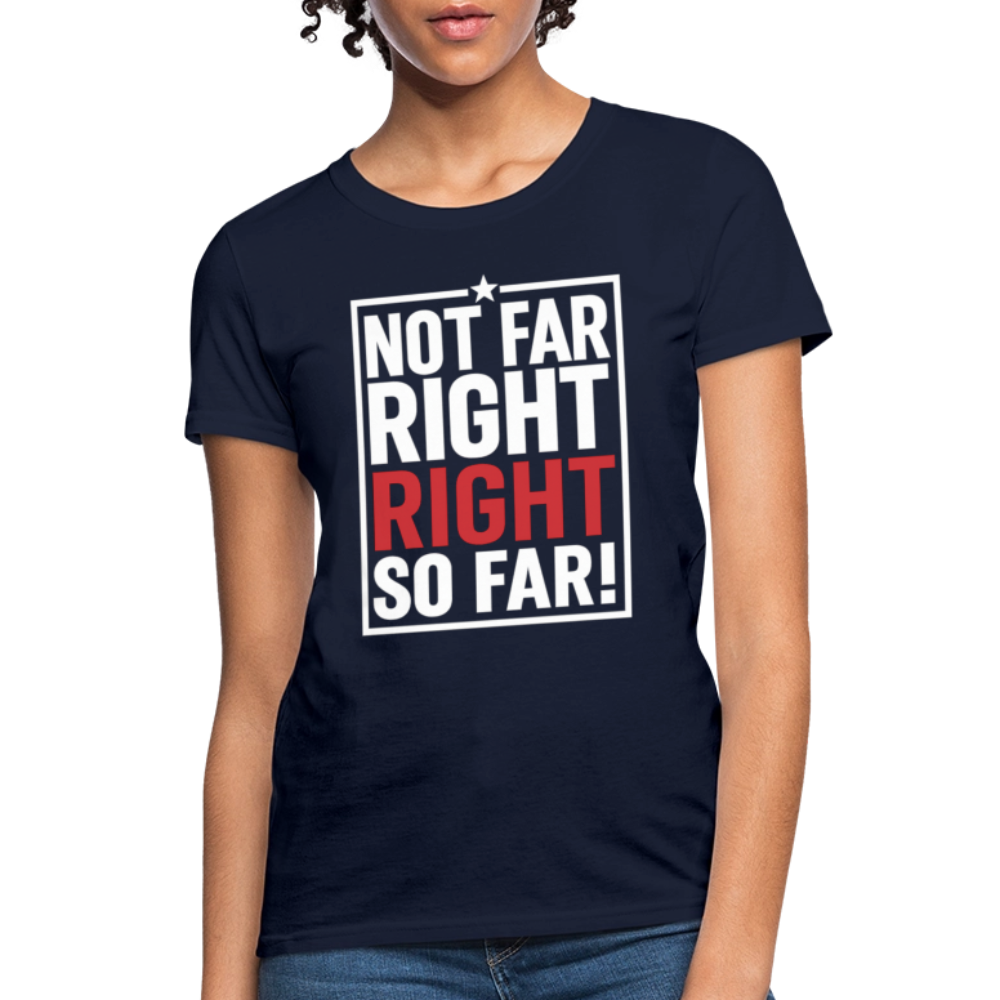 Right So Far (Women's) T-Shirt - navy