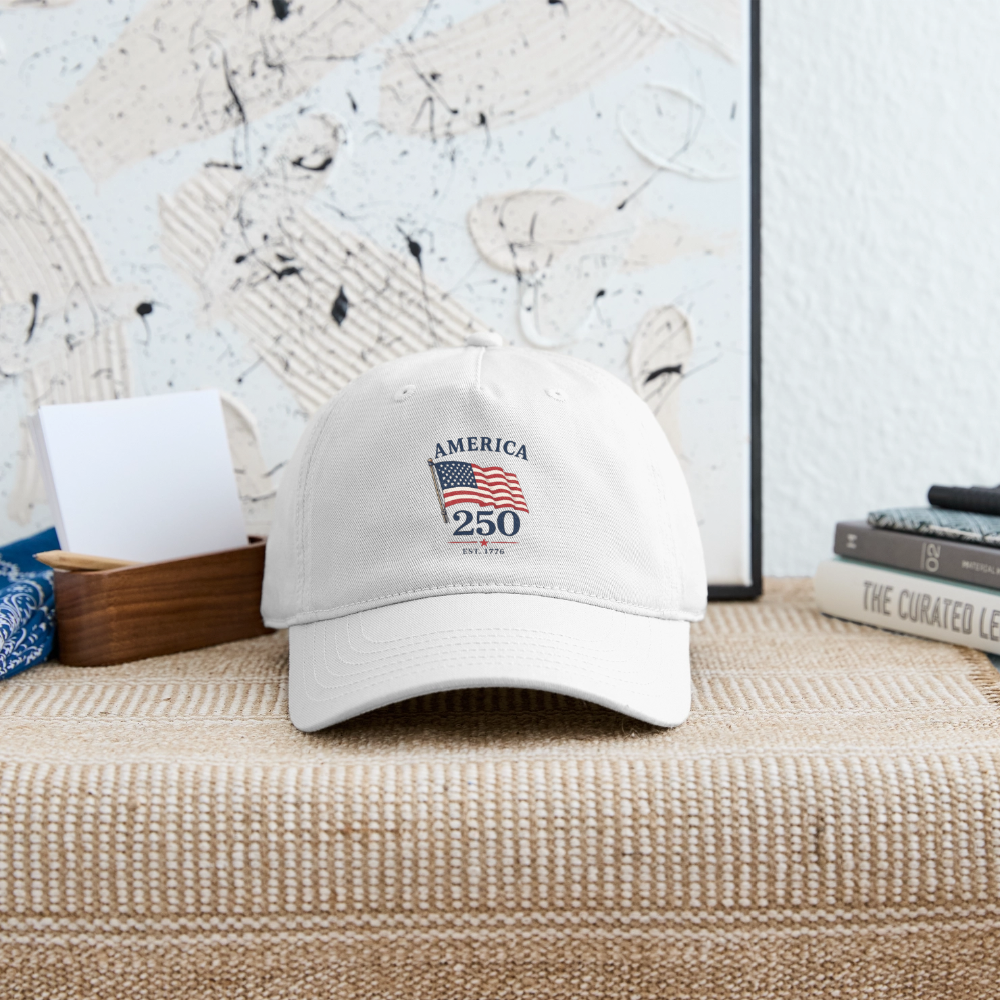 America 250 Flag Hat - white