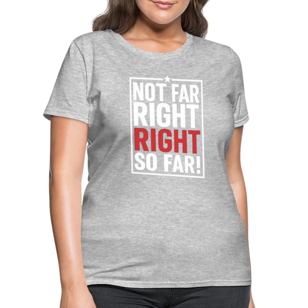 Right So Far (Women's) T-Shirt - heather gray