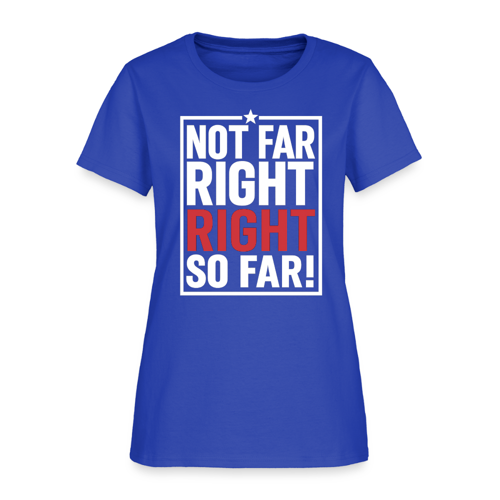 Right So Far (Women's) T-Shirt - royal blue