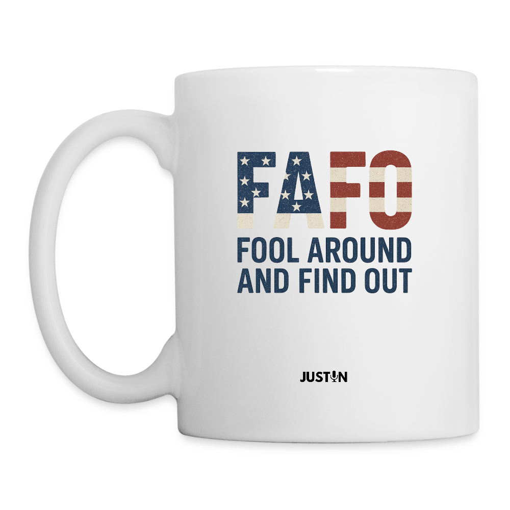 FAFO Coffee/Tea Mug - white