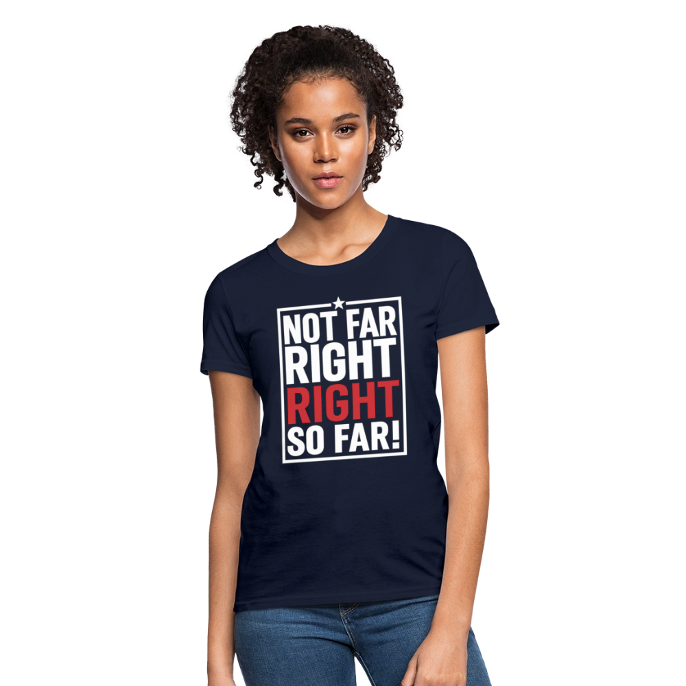 Right So Far (Women's) T-Shirt - navy