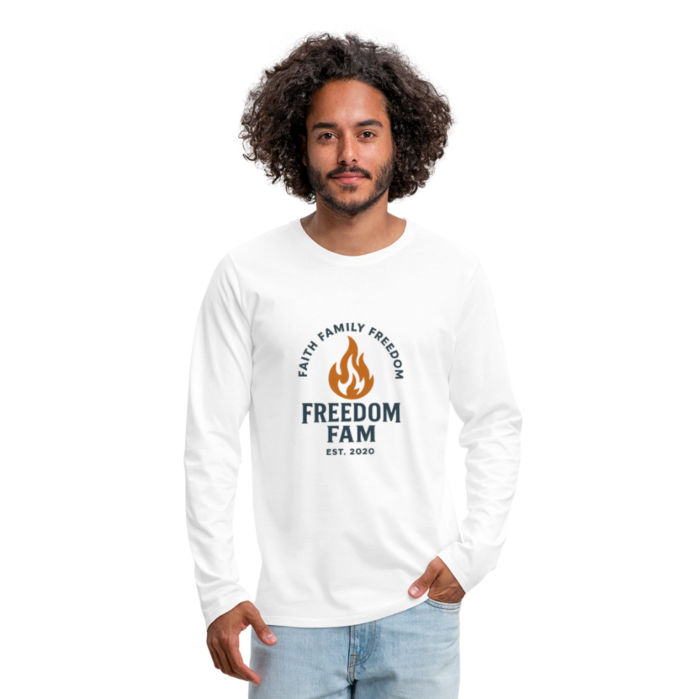 Freedom Fam Long Sleeve T-Shirt - white