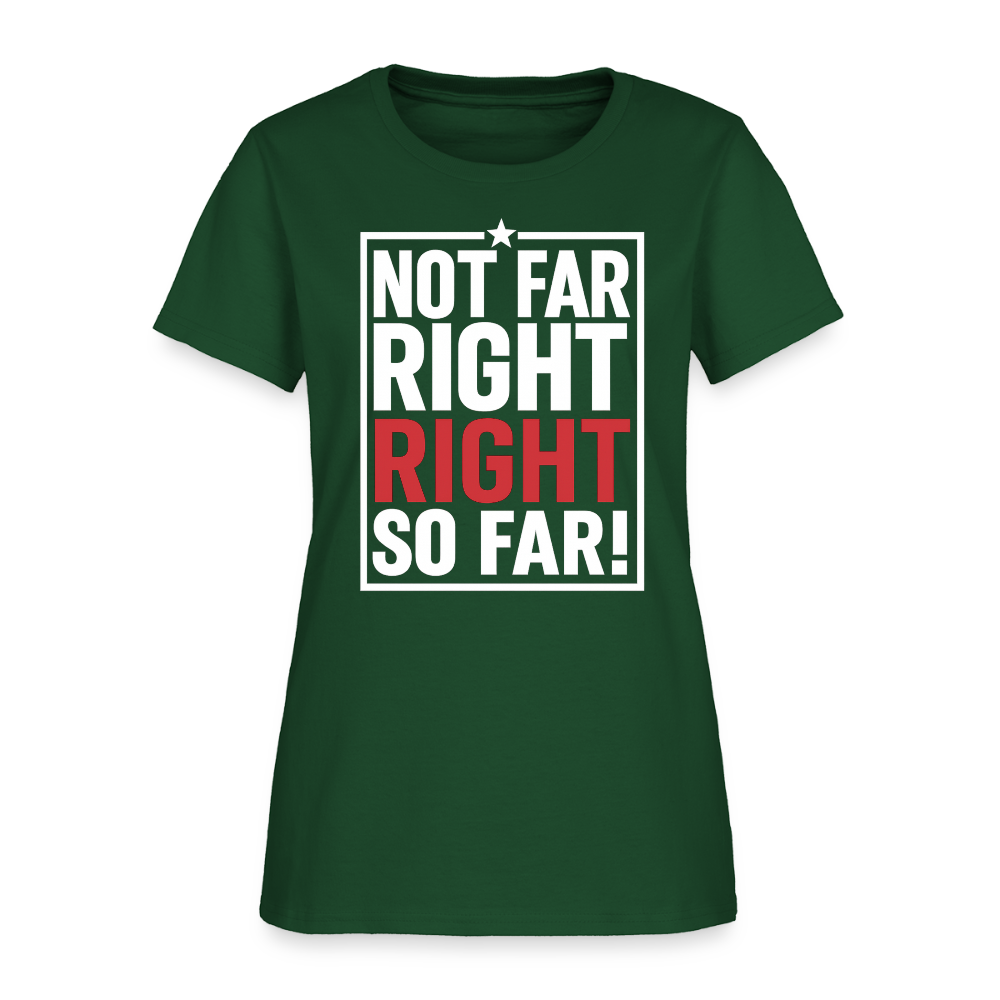 Right So Far (Women's) T-Shirt - forest green