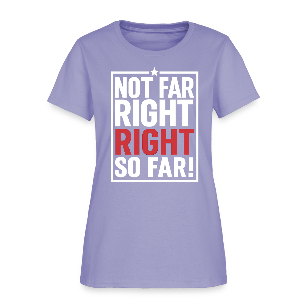 Right So Far (Women's) T-Shirt - lavender