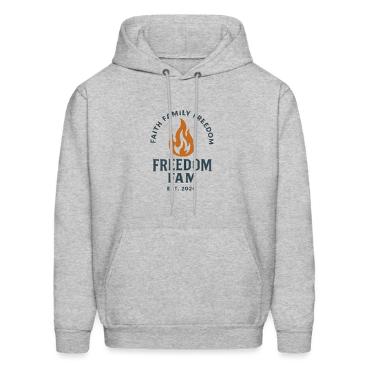 Freedom Fam Hoodie - heather gray