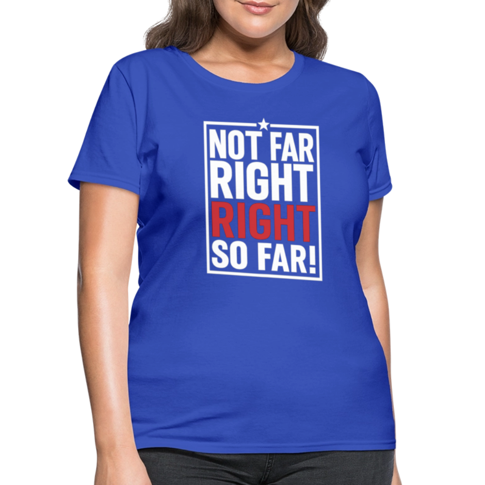 Right So Far (Women's) T-Shirt - royal blue