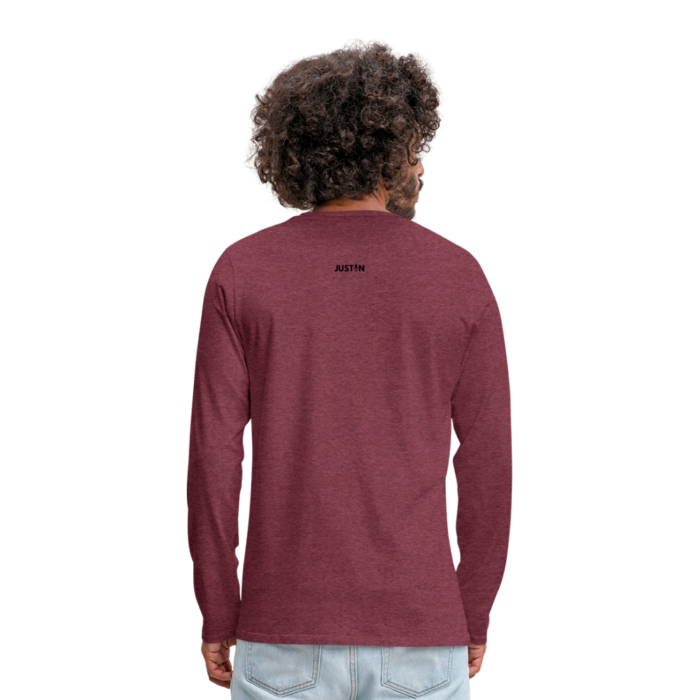 Gulf of America Tee — Let Freedom Wave Long Sleeve T-Shirt - heather burgundy