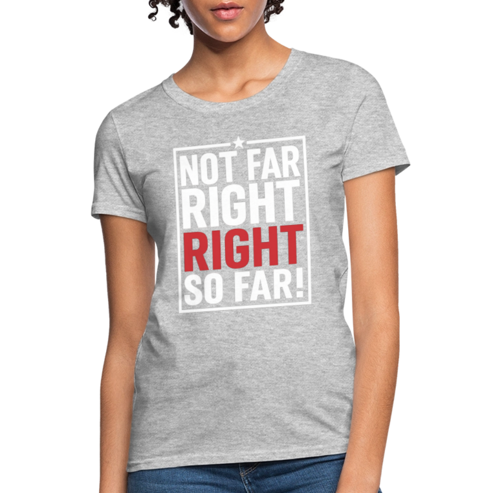 Right So Far (Women's) T-Shirt - heather gray