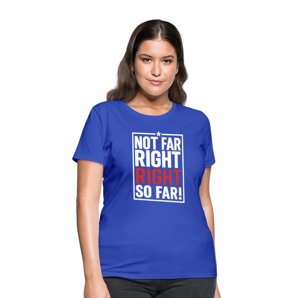 Right So Far (Women's) T-Shirt - royal blue