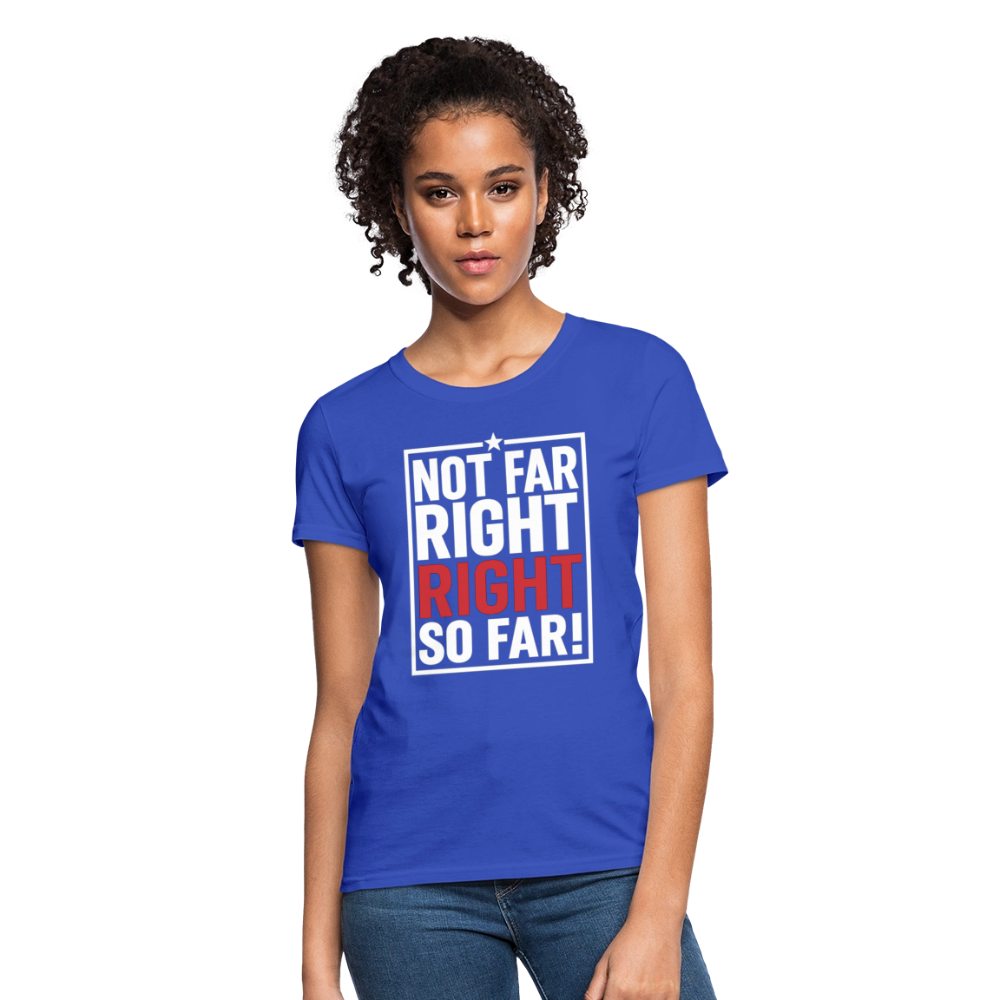 Right So Far (Women's) T-Shirt - royal blue