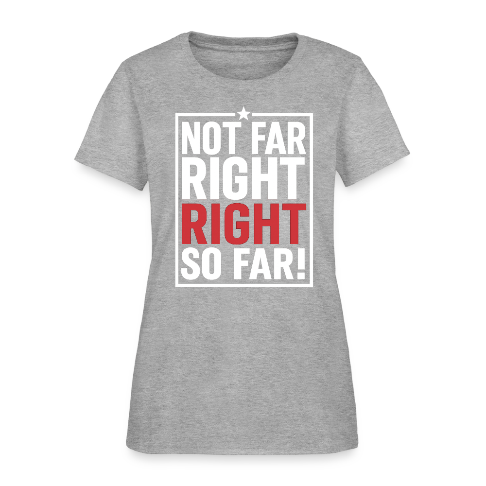 Right So Far (Women's) T-Shirt - heather gray
