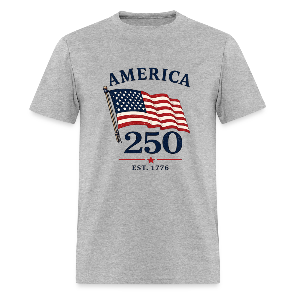 AMERICA 250 FLAG - heather gray