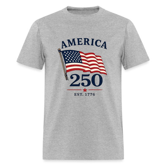 AMERICA 250 FLAG - heather gray