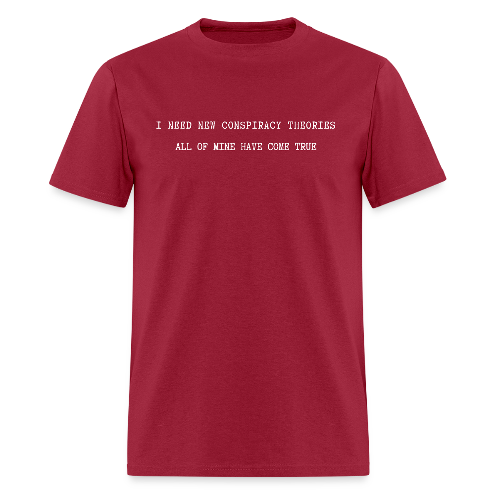 Conspiracy T-shirt - dark red