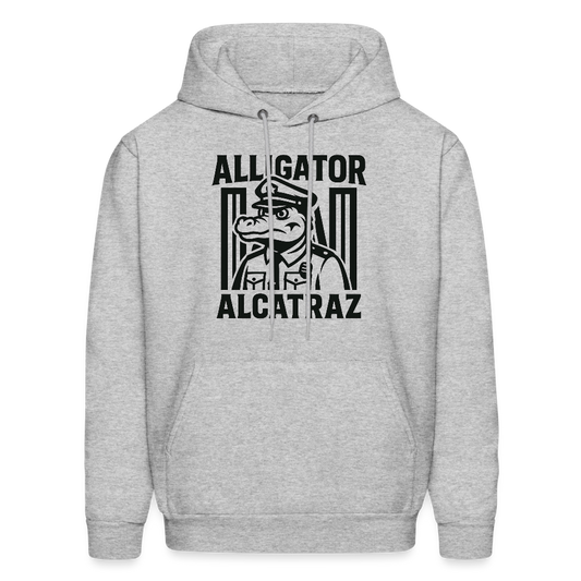 Alligator Alcatraz Hoodie - heather gray