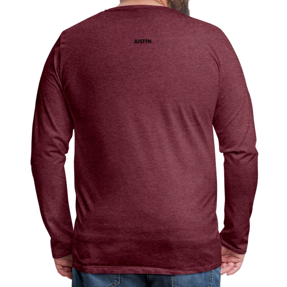 Gulf of America Tee — Let Freedom Wave Long Sleeve T-Shirt - heather burgundy