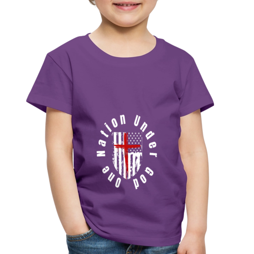 One Nation Under God (Toddler)  T-Shirt - purple
