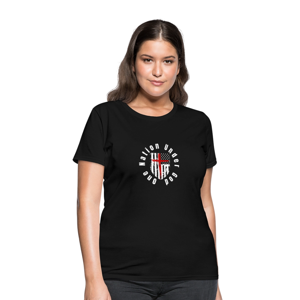 One Nation Under God (Women's) T-Shirt - black
