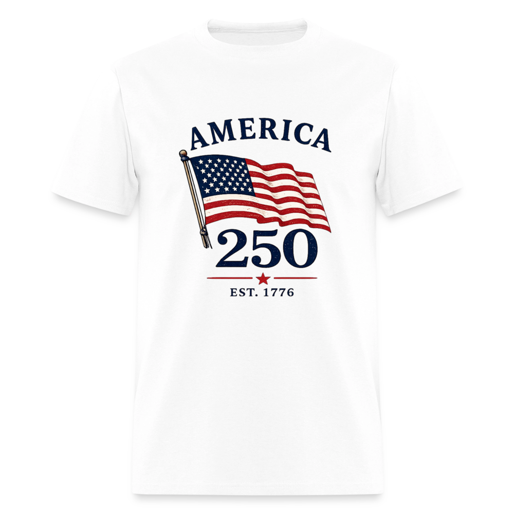 AMERICA 250 FLAG - white