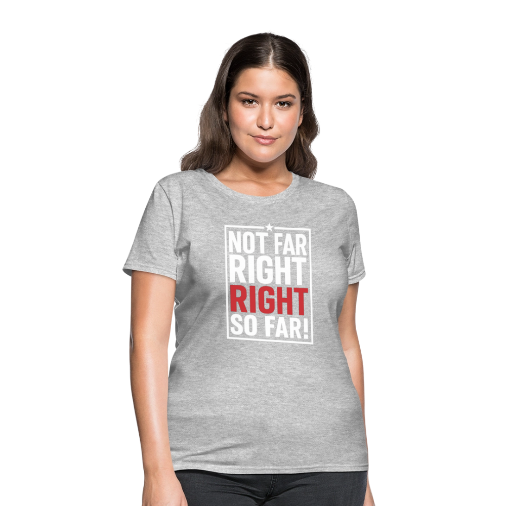 Right So Far (Women's) T-Shirt - heather gray