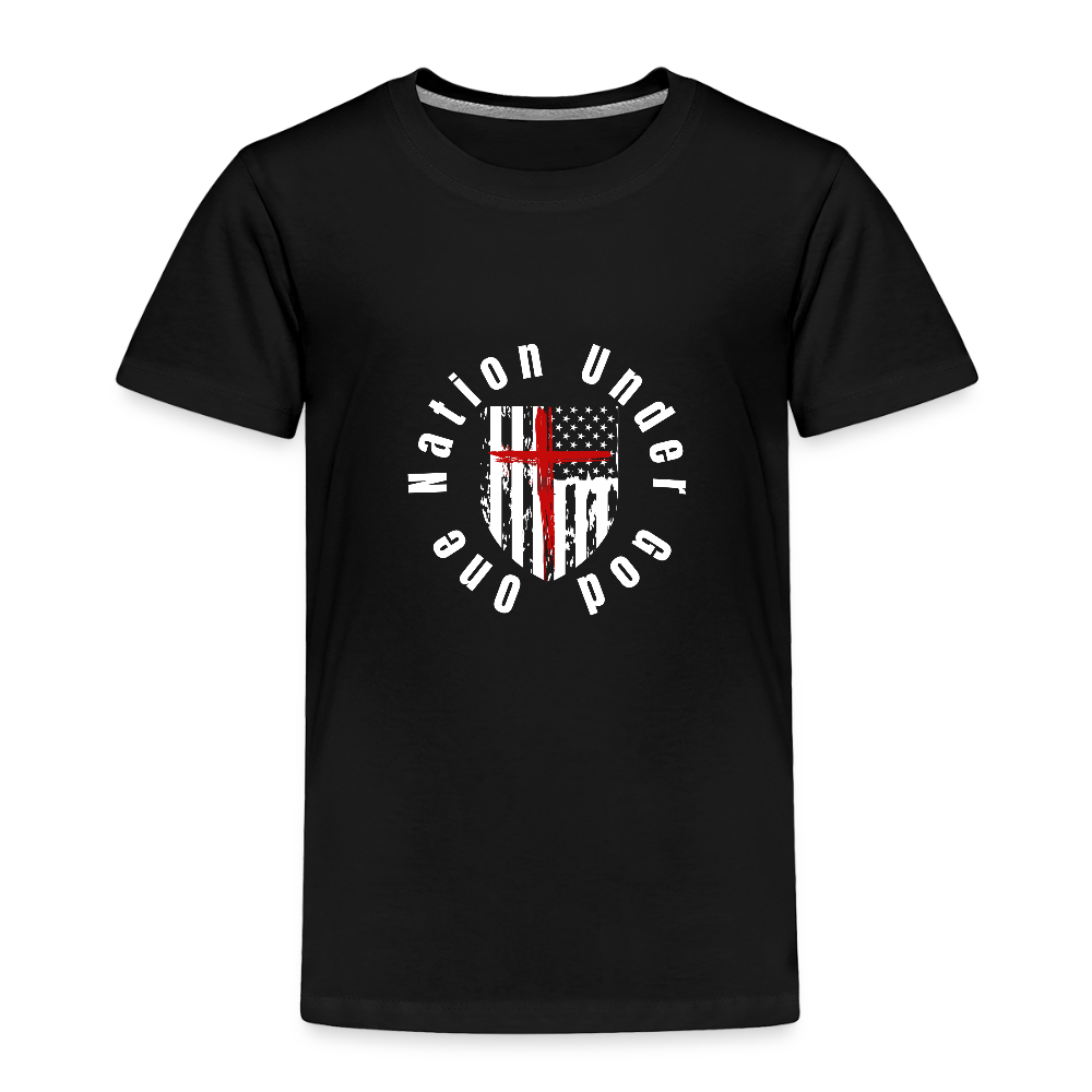 One Nation Under God (Toddler)  T-Shirt - black