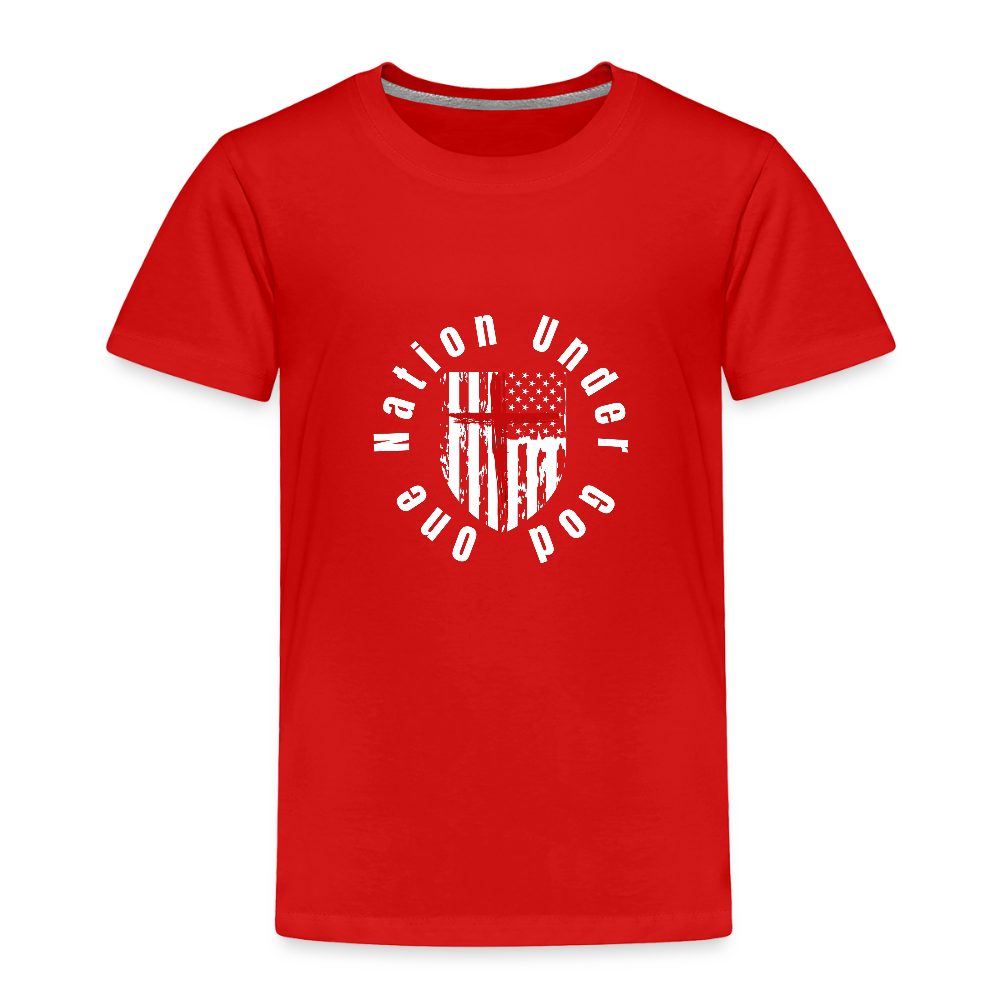 One Nation Under God (Toddler)  T-Shirt - red