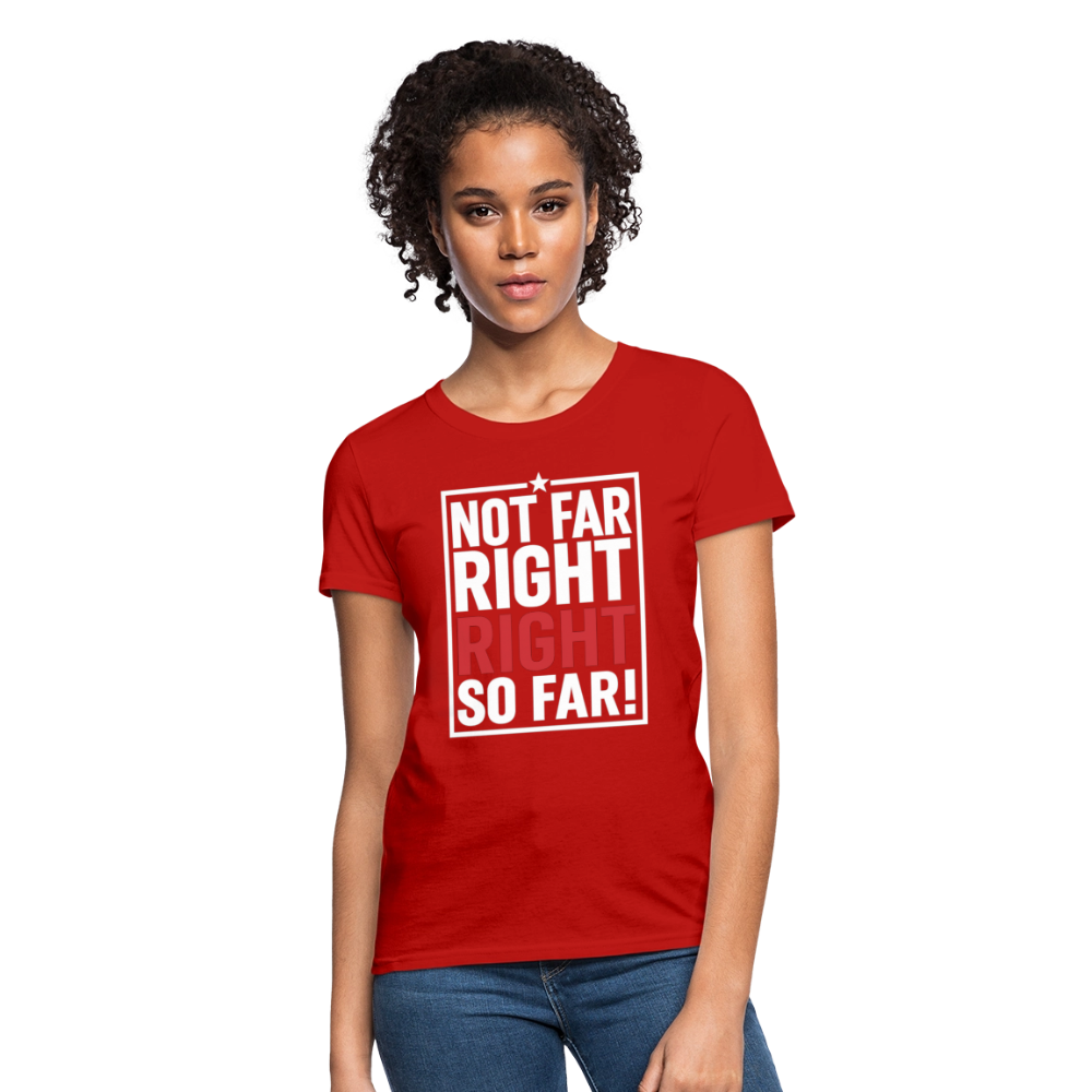 Right So Far (Women's) T-Shirt - red