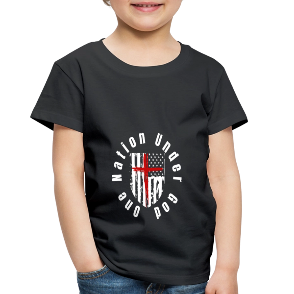 One Nation Under God (Toddler)  T-Shirt - black