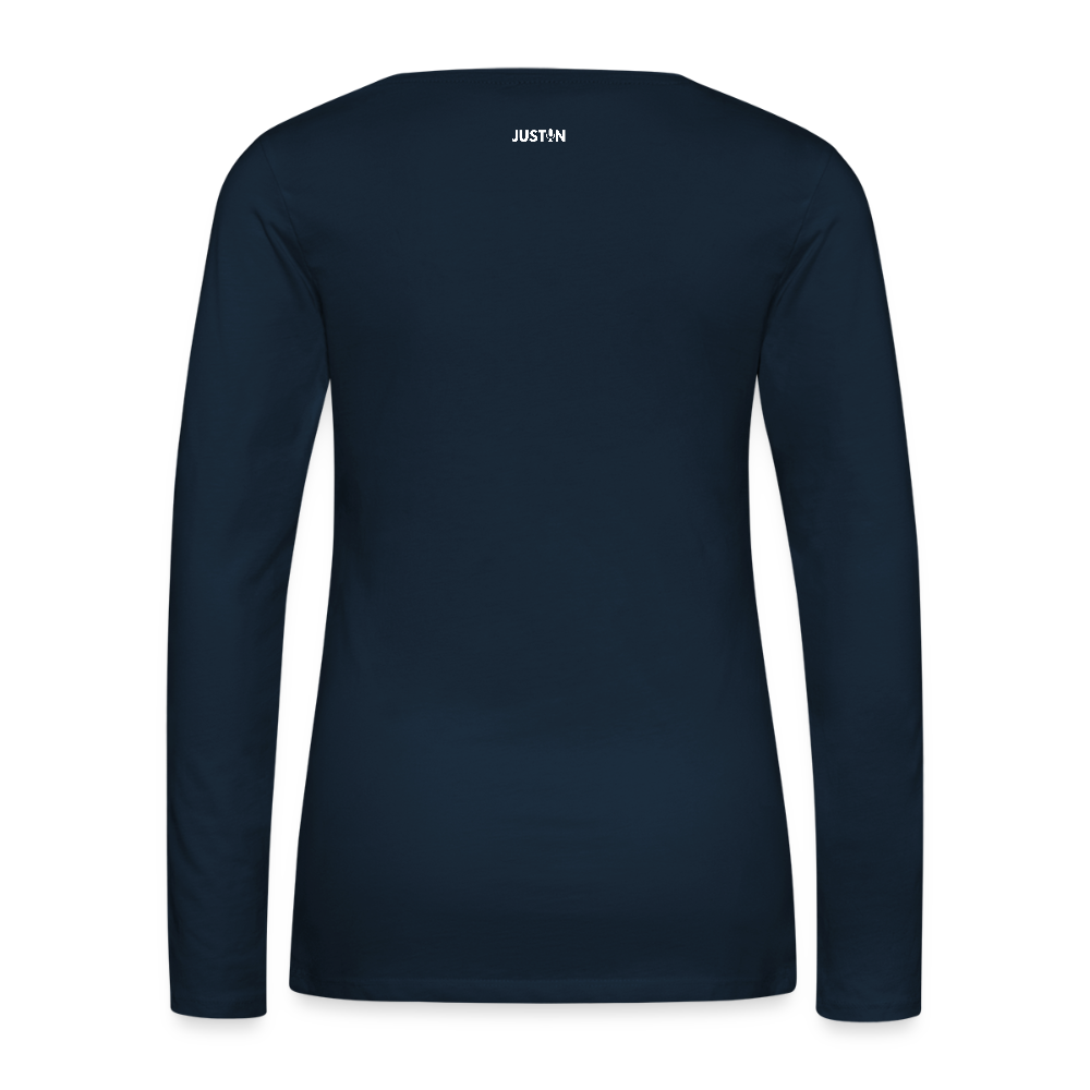 Right So Far Women's Long Sleeve T-Shirt - deep navy