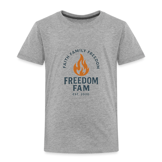 Freedom Fam Toddler T-Shirt - heather gray