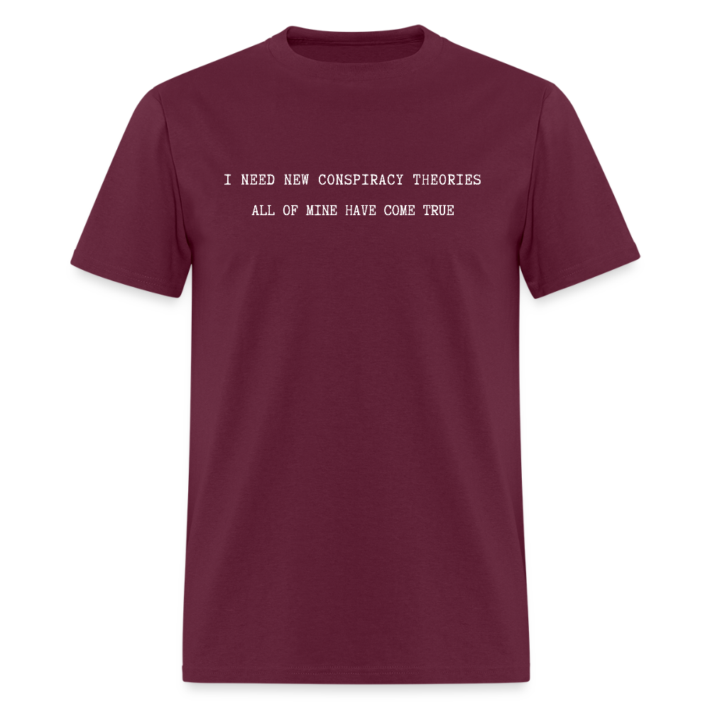 Conspiracy T-shirt - burgundy