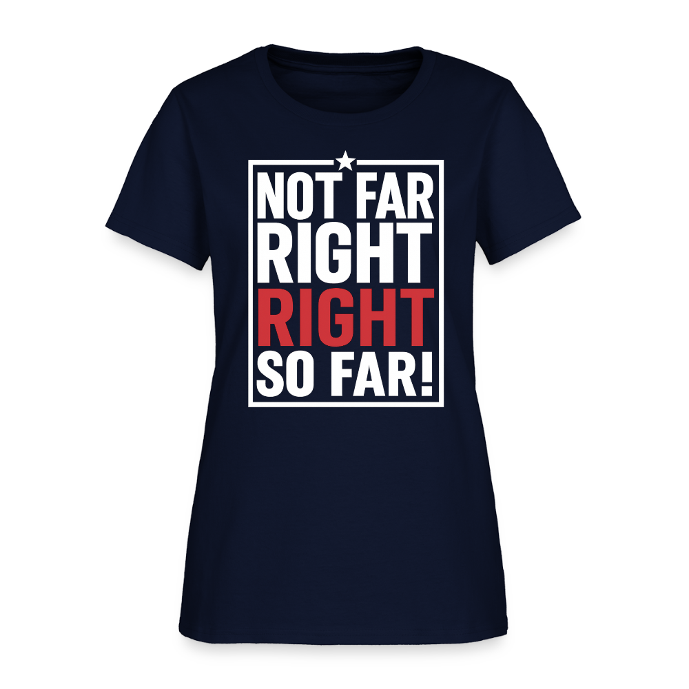 Right So Far (Women's) T-Shirt - navy