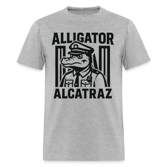 Alligator Alcatraz T-Shirt - heather gray