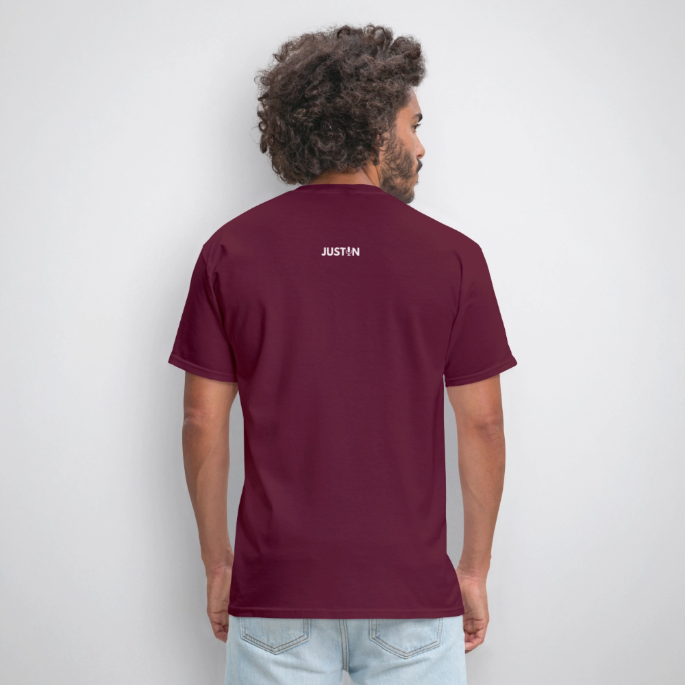 Conspiracy T-shirt - burgundy